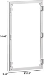 28-Inch Wireless Trim Ring Accessory for Structured Media Center – Glossy White