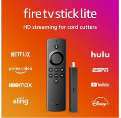 Amazon Fire TV Stick Lite, Free and Live TV, Alexa Voice Remote Lite, Smart Home
