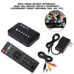 1080P HD Audio Video Media Player Box With IR Remote Control – (USS) I DWZO