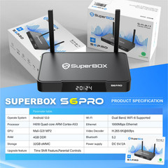 SuperBox S6 Pro Smart TV Box 2025 Authorized Dealer Free Shipping USA New