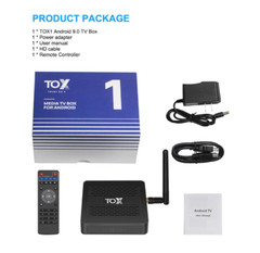 TOX1 Android 9.0 Tv Box Smart Tv box 4GB RAM 32GB Amlogic S905X3 Dual Wifi 1000M