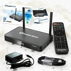 SuperBox S7 Pro Smart TV Box Android Media Player 6K Ultra HD WiFi 6 Bluetooth
