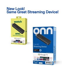 onn Full HD Streaming Device, Google TV – Fast Streaming, 8GB Storage, 1.5GB RAM