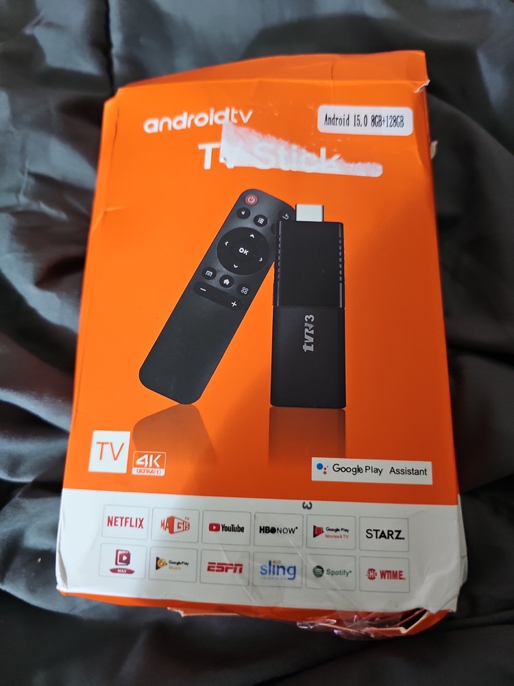 TVR3 Box S Android 14.0 8GB + 128GB TV Stick Smart 4K HD Chromecast Google Play