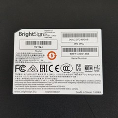 BrightSign HD1024 Media Digital Signage Player Expanded I/O 4K HTML5 TESTED