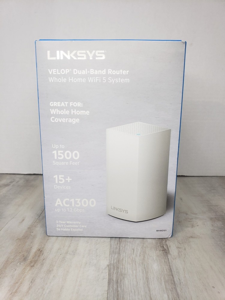 Linksys WHW0101 Velop Dual-Band Home Wi-Fi System – New/Open Box