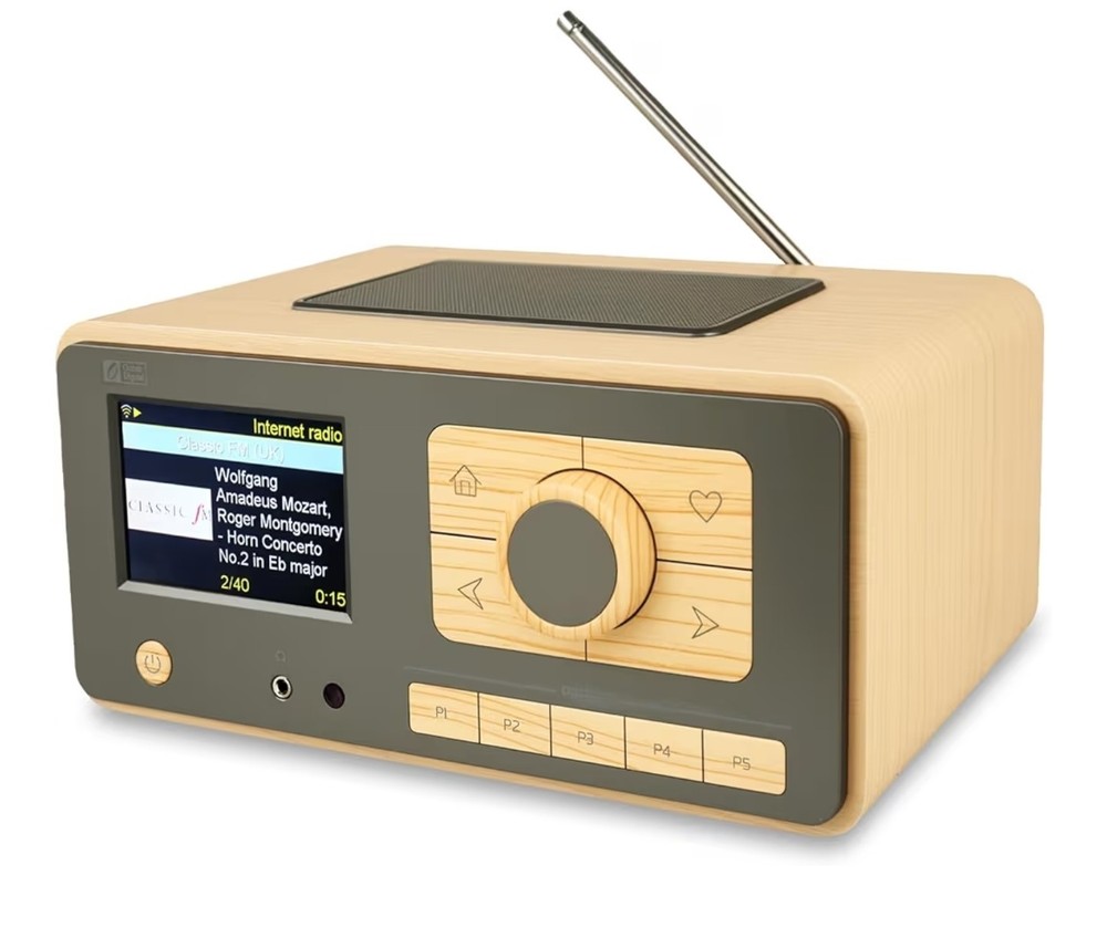 NIB Ocean Digital WR-393 WiFi Internet Radio with FM, Podcast, Bluetooth Speaker