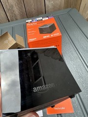 Amazon Fire TV Cube 1st Gen Model EX69VW In Box, No Remote, WITH ALL CORDS