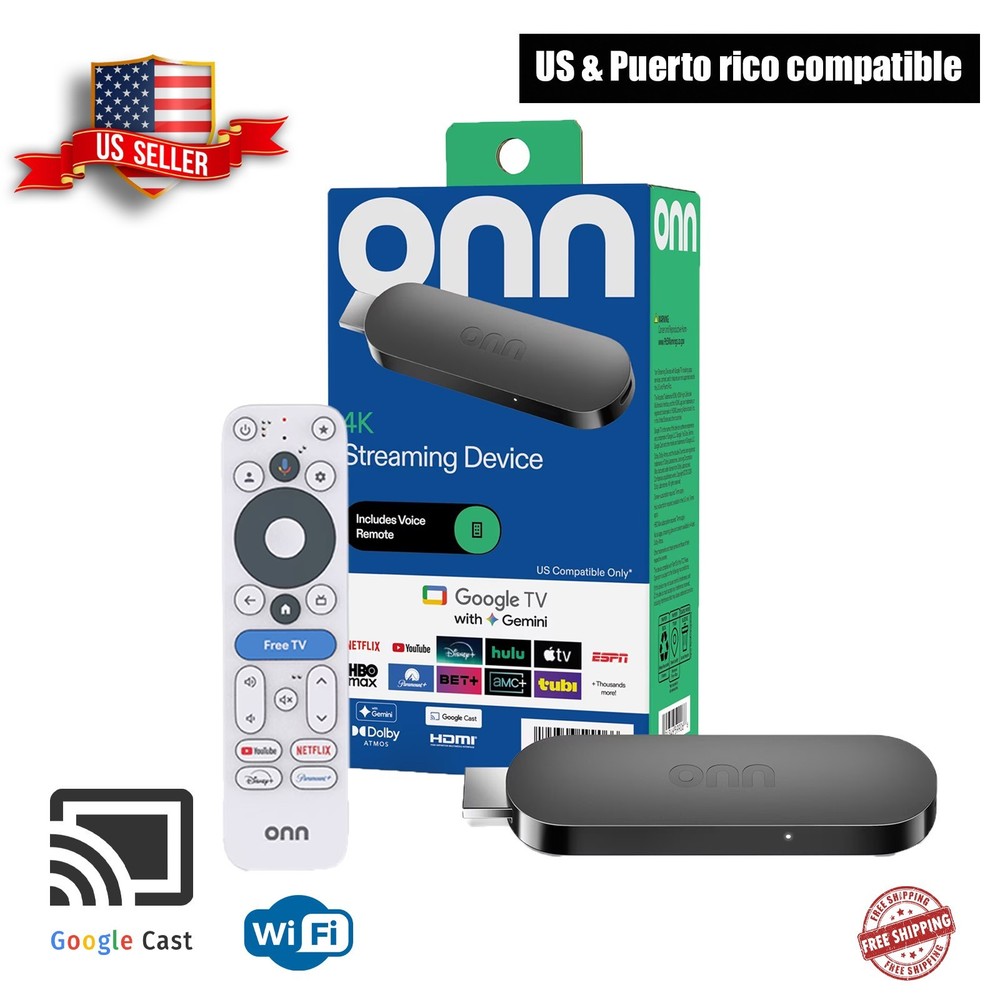 onn 4K Streaming Device, Google TV with Gemini (NEW 2026 Model)
