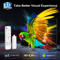 Stick Tv H313 Android 14 4K Wifi6 BT5.0 con Assistente Google AI