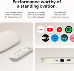Advanced 4K HDR TV Streamer with 32GB Storage & Smart Home Command Functionality