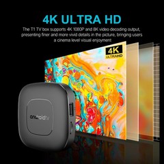 2026 Android 16 Streaming TV Box 8K Voice Control 2GB/16GB Mortal T1 HDR WiFi 6