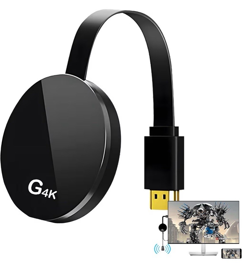 4K Screen Mirroring Adapter, Wireless HDMI Display Dongle Compatible DLNA