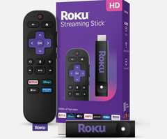 Roku Streaming Stick HD Media Player with Voice Remote – 2025 Model – New Sealed