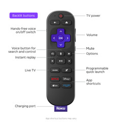 Roku Ultra 4850R 4K Streaming Player (2024) – App Shortcuts May Vary