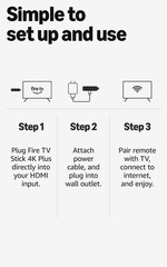 Amazon Fire TV Stick 4K Plus (newest model) with AI-powered BLACK