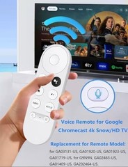 NEW Chromecast with Google TV (4K) – Snow (REMOTE ONLY)