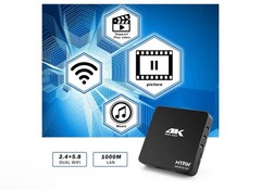 4K@60hz MP4 Media Player Support 8TB HDD/ 256G USB Drive/SD Card with HDMI/AV…
