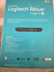 Logitech Revue Google tv special bundle keyboard controller tv cam companion box