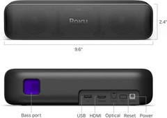 Roku Streambar Pro Stereo Soundbar Grey