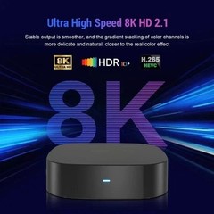 8K 4K HD Smart TV Box Quad Core 8GB RAM 128GB ROM Dual WiFi