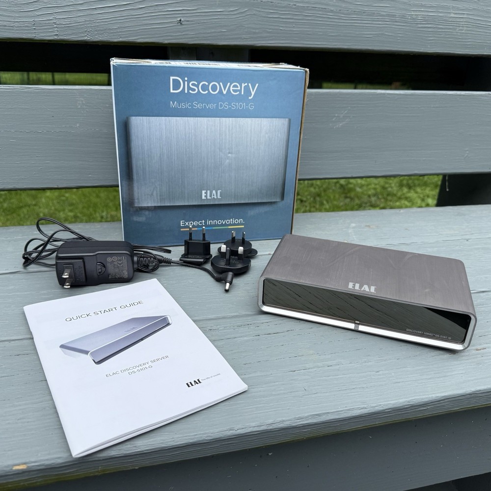 ELAC DS-S101-G Discovery Series Home Music Server DAC + Box Manual Power Cord