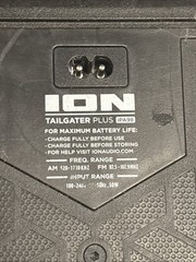 ION Tailgater Plus Portable Outdoor Wireless Bluetooth Speaker Working No Knobs