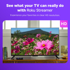 Roku HD Streamer 2026 Streaming Stick Device for TV with Voice Remote Free Cable