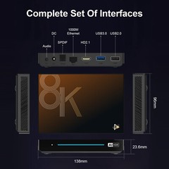 H96 Max M9S Android 14 TV Box RK3576 8G 128G WiFi6 1000M 8K AV1 H.265 HDR TV Box