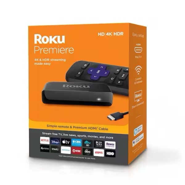 Roku Premiere Media Streamer – 3920R (Black)