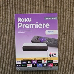 Roku Premiere 4K HDR Streaming Media Player