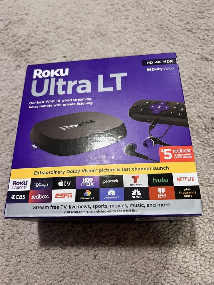 Roku Ultra LT 2021 HD Digital Streaming Device – Black
