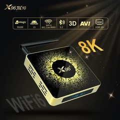 X96 X10 8K Android 11.0 TV Box S928X 4G 32G/64G WiFi6 1000M BT5.2 H.265 HDR Box