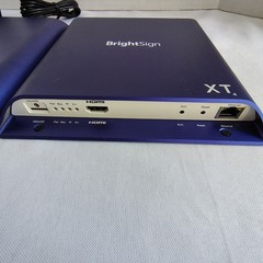 Lot of 2 BrightSign XT244 Digital Signage Players + 1) Power Adapter