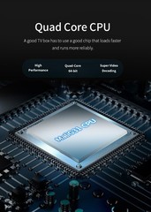 Smart TV Box Android 13.0 WIFI 6 Quad Core 4K UHD Media Stream Player MXQ PRO
