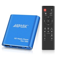 HDMI Media Player, Blue Mini 1080p Full-HD Ultra HDMI MP4 Player for -MKV/RM/…