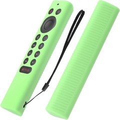 2-Pack Silicone Protective Cover for NVIDIA Shield TV Remote – Glow Blue & Green