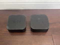 2 Apple TV HD 4th Gen 32 GB A1625, with Remote and Power Cable