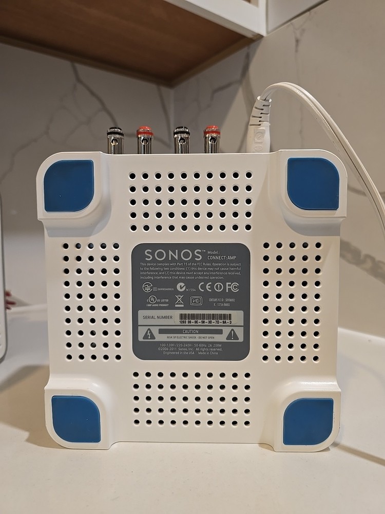 Sonos Connect:Amp Digital Media Streamer – White/Gray