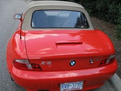 BMW Z3 or M ROADSTER TINTED, CONVERTIBLE PLASTIC REAR WINDOW OVER 350 SOLD