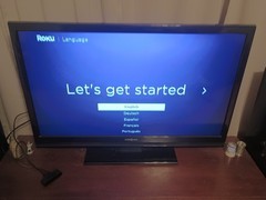 2 Roku Express 3900X Black HDMI Streaming Device W/1 Remote ( Factory Reset )