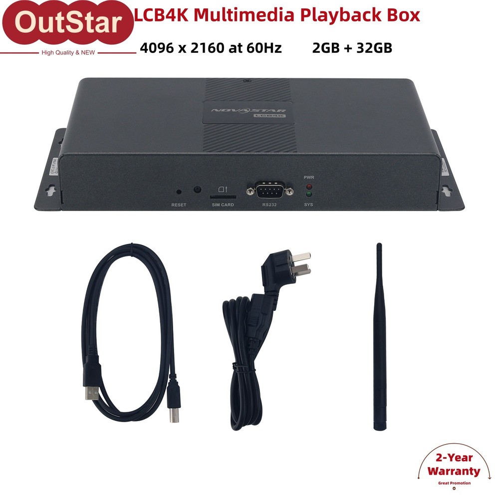 LCB4K Multimedia Playback Box 4096×2160 HDMI 2.0 Dual Mode Output Player 1000MB