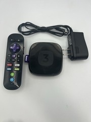 Roku 3 Streaming Player 4200X w/ Remote + BONUS Glow-in-the-Dark Cover