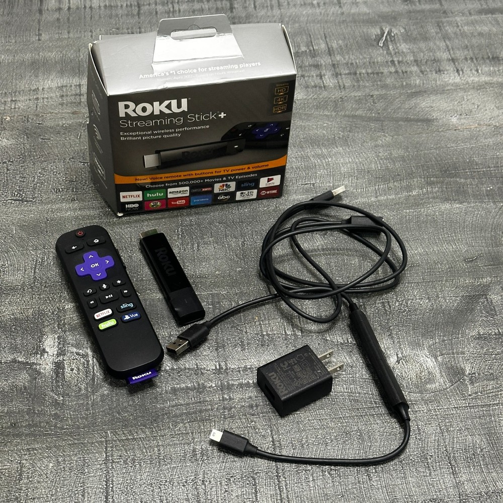 Roku Streaming Stick Plus 3810R – 4K Streaming Media Player with Voice Remote