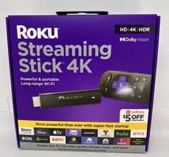 Roku Streaming Stick 4K HD/4K/HDR Dolby Vision W/Voice Remote New