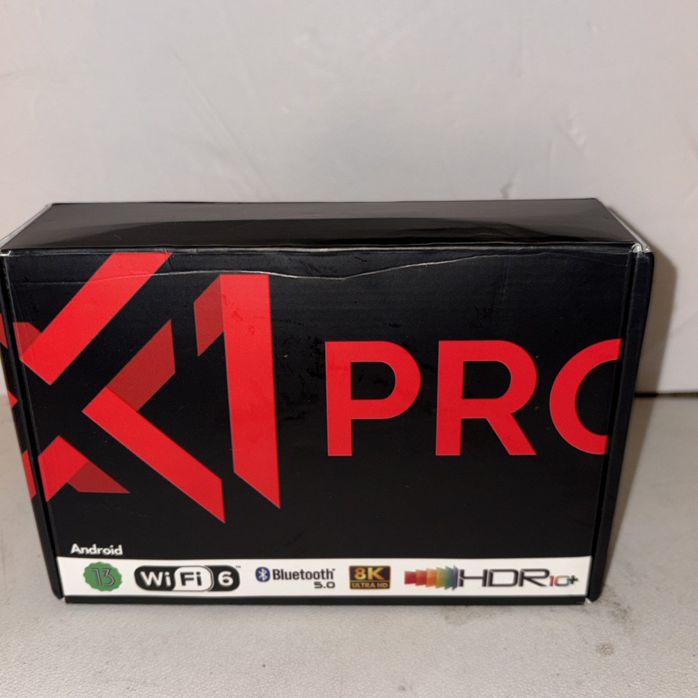 Tanqgua X1 PRO Android TV Box Wi‑Fi 6 Bluetooth 8K HDR10+ 64GB HDMI