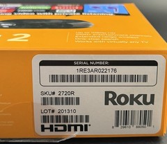 Roku 2 Media Streamer W/ Headphone Jack- Black (2720R) Vh7