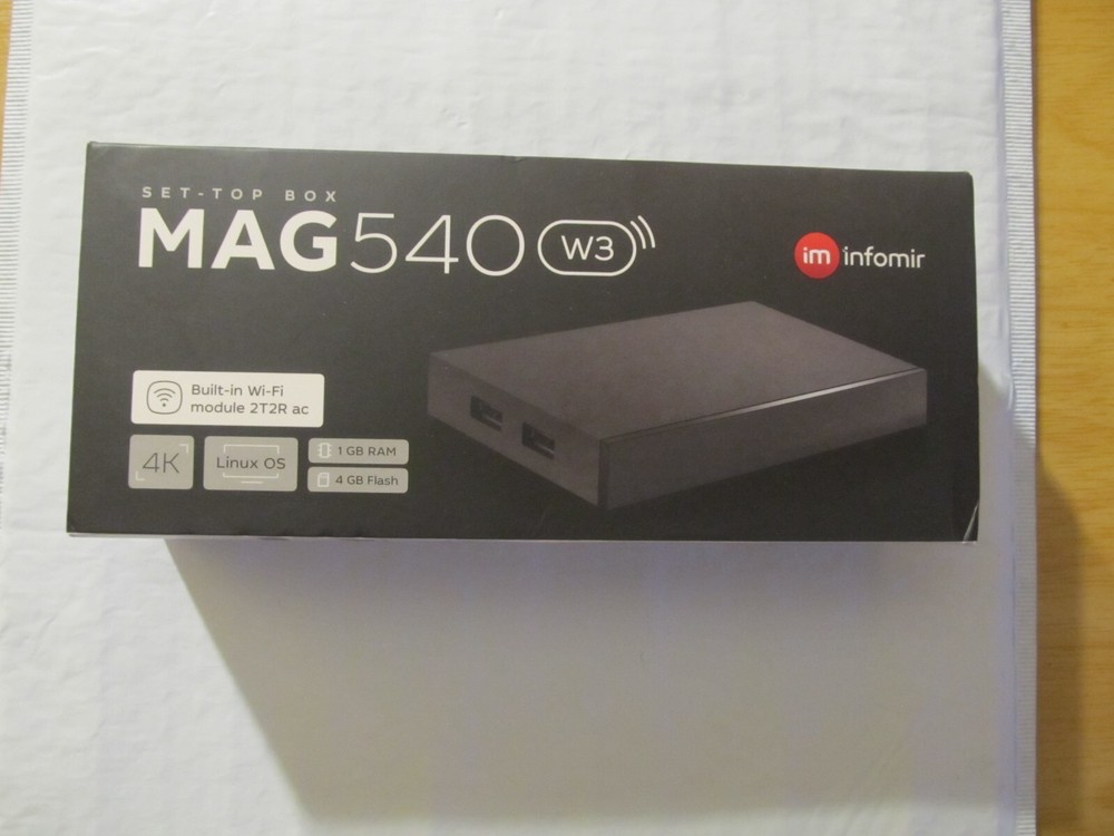 MAG540W3 5th Generation 2023 Brand New/ 600Mbps built-in DUAL WiFi 5G 4K LINUX