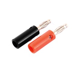 10pcs Black Red Plastic Jacket Audio Speaker Wire Connector Banana Coupler
