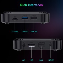 HK1 Smart TV Box Android 13 Quad Core 8K Media Player Dual WIFI6 BT5
